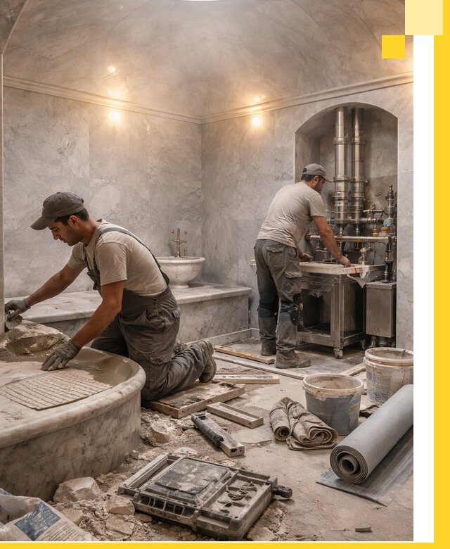 Строительство турецких бань хаммам под ключ в Нерюнгри