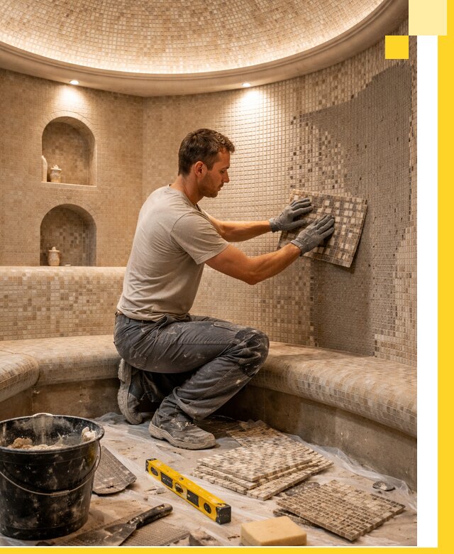 Устройство и монтаж домашнего хамама под ключ в Нерюнгри