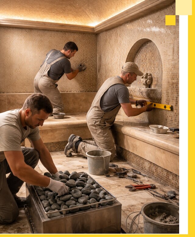 Проектирование и строительство хамама и сауны в Нерюнгри