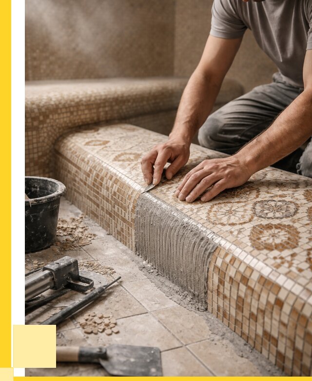 Плитка для хамама под ключ в Нерюнгри от 3801 р. | ЭриданНрю