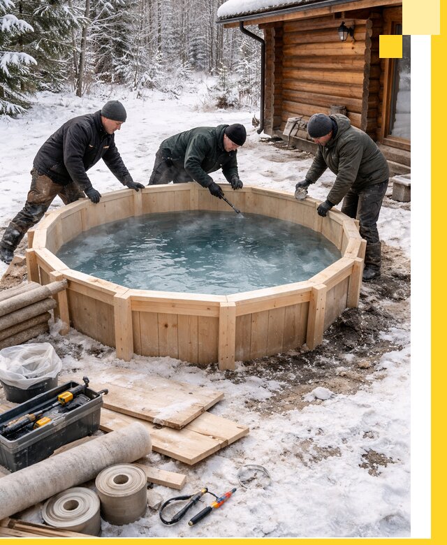 Изготовление и установка ледяных купелей под ключ в Нерюнгри