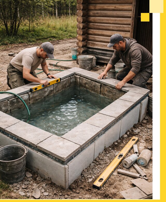 Изготовление и установка холодных купелей под ключ в Нерюнгри